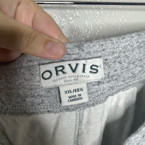 Orvis Men Gray Jogger Sweatpants Sz XXL - Picture 6 of 7